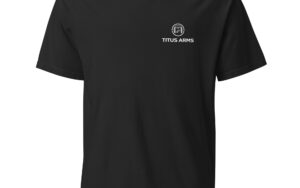 Titus Arms 8-bit graphic t-shirt